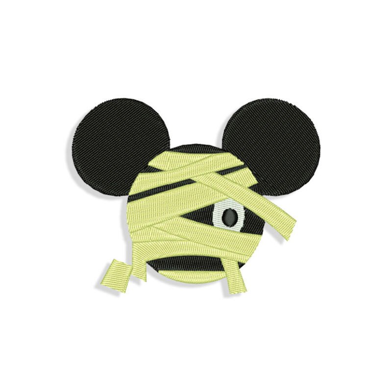 Mickey Mouse Mummy Embroidery design