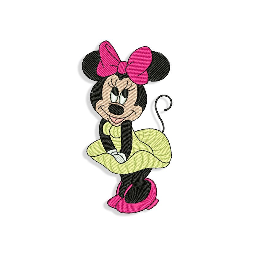 Minnie Mouse Marilyn Monroe Embroidery desig
