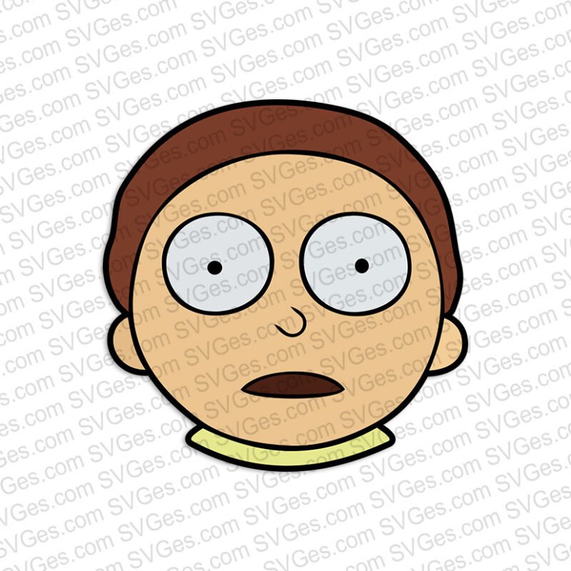 Rick and Morty, Morty face SVG files