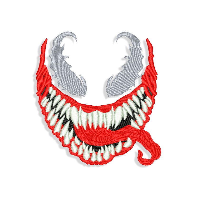 Venom Face Embroidery design