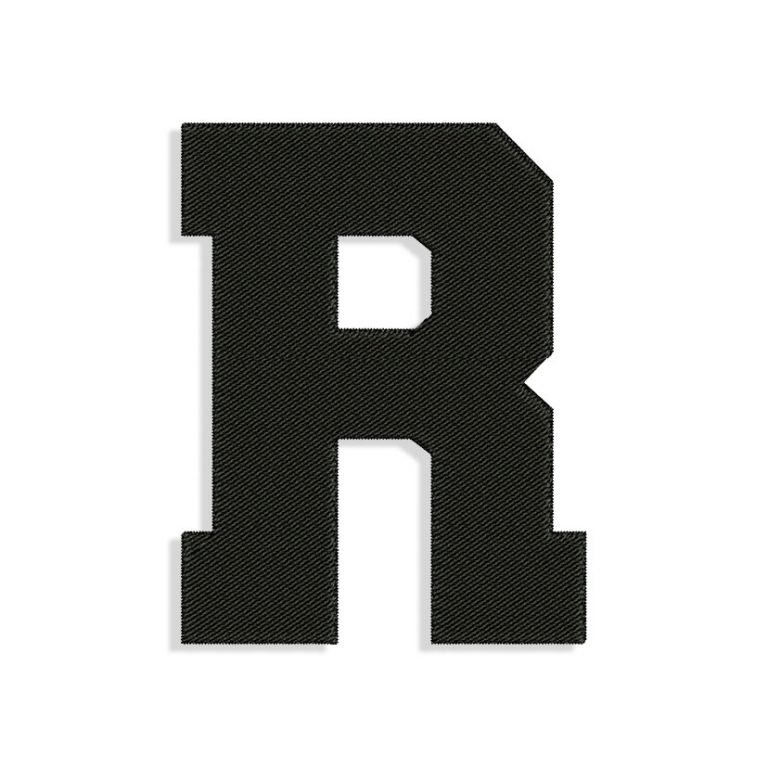 Svg Letter R Design Letter R Embroidery design files for Machine embroidery