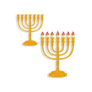 Menorah Embroidery design