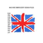 Ragged UK Flag Embroidery design