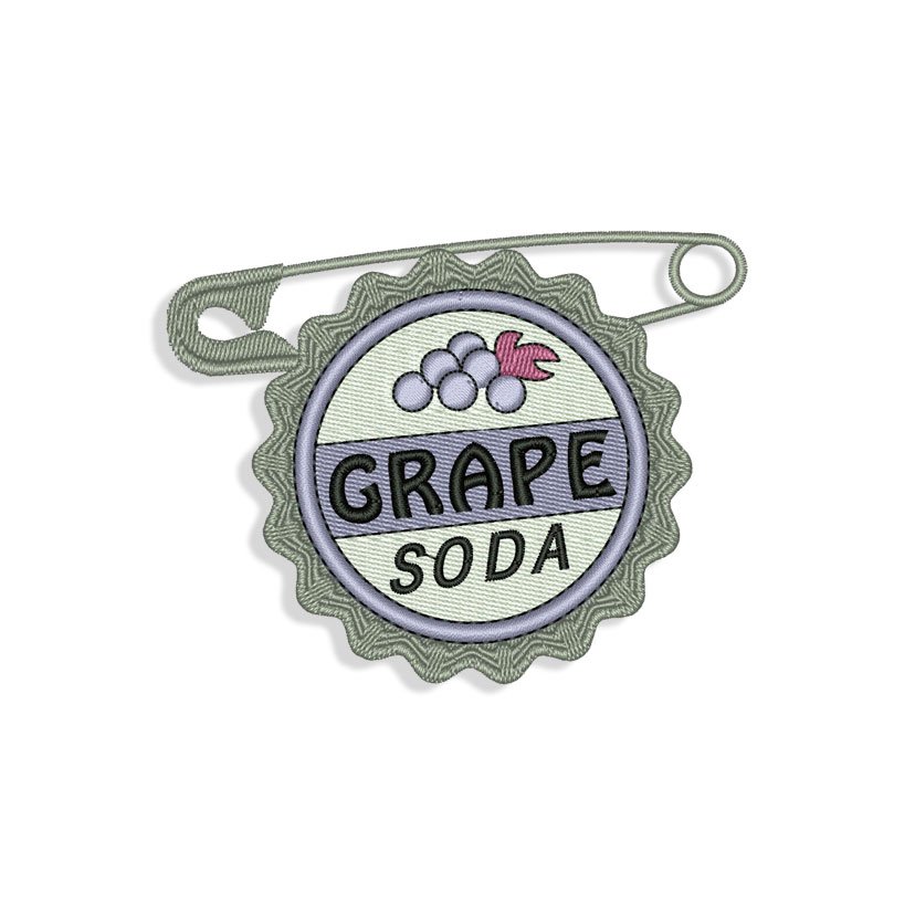 Grape Soda Embroidery design