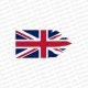 Side Ragged Flag of the United Kingdom SVG files