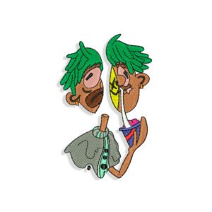 Cut Face Embroidery design