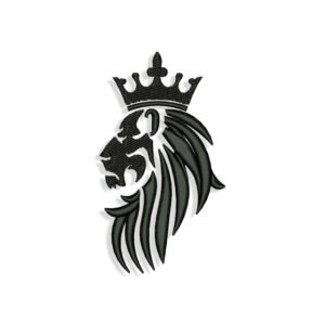 Lion in Crown Embroidery design