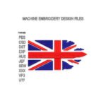 Ragged UK Flag Embroidery design