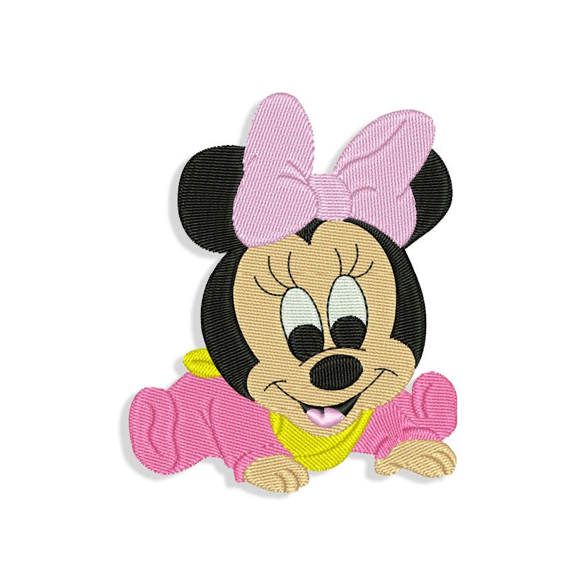 Baby Minnie Mouse Embroidery design