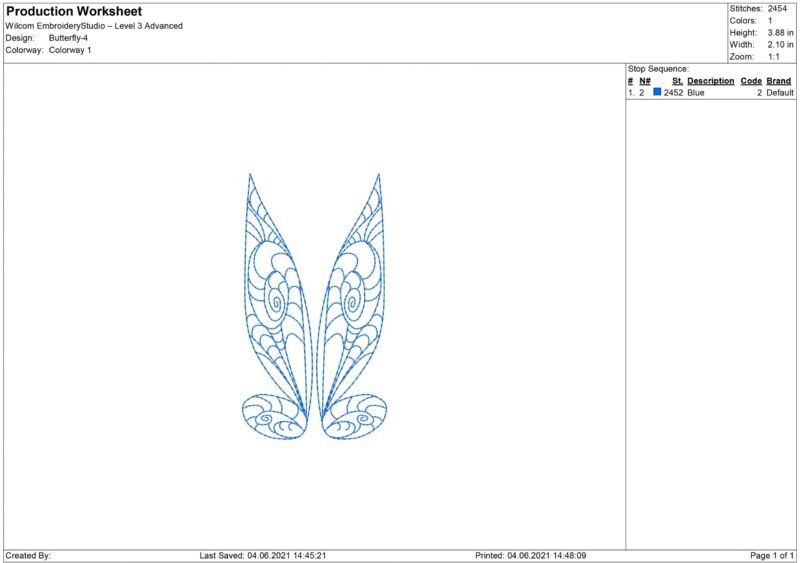 Butterfly Wings Embroidery design