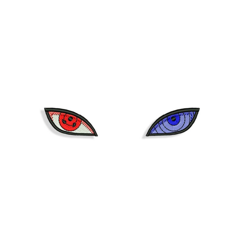 Naruto Anime Eyes Embroidery design