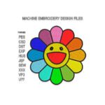 Rainbow Flower Embroidery design