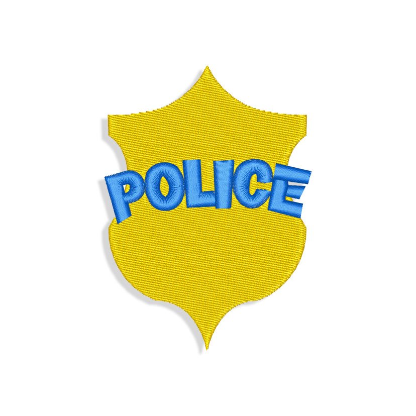 Police Badge Embroidery design
