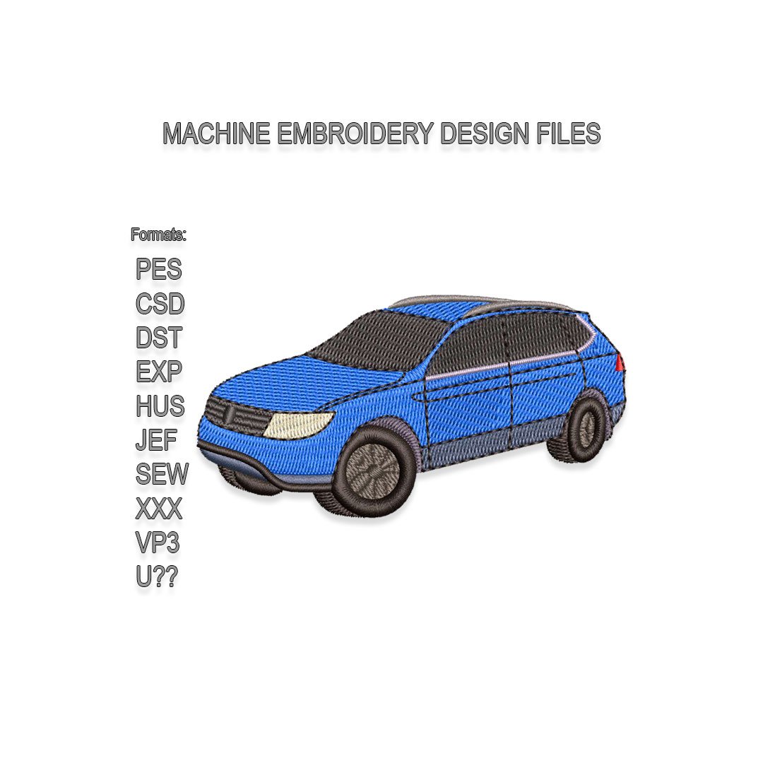 Tiguan Suv Car Embroidery design