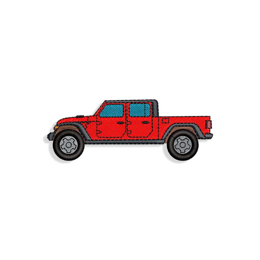 Pickup Truck Embroidery design