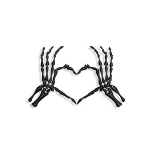 Halloween Heart Hands Embroidery design
