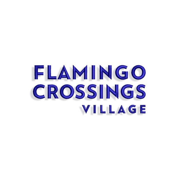 Flamingo Crossing Vilage Embroidery design