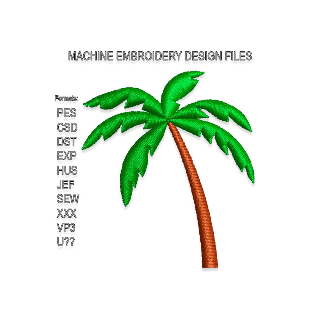 Palm Embroidery design files