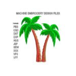 Two Palms Embroidery design