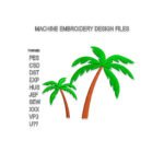 Two Palm Tree Embroidery design