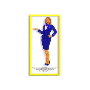 Stewardess Embroidery design
