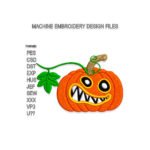 Angry Halloween Pumpkin Embroidery design