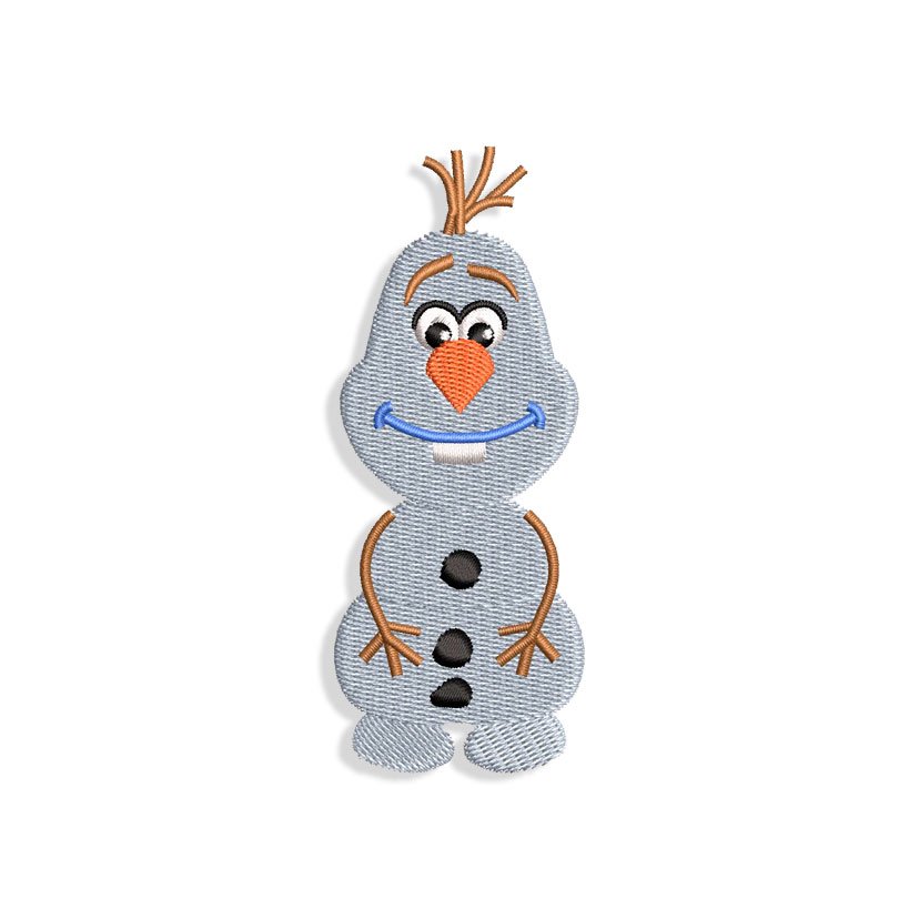 Snowman Frozen Embroidery design