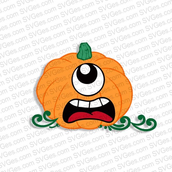 Angry Halloween Pumpkin SVG PNG files - Machine Embroidery designs and ...