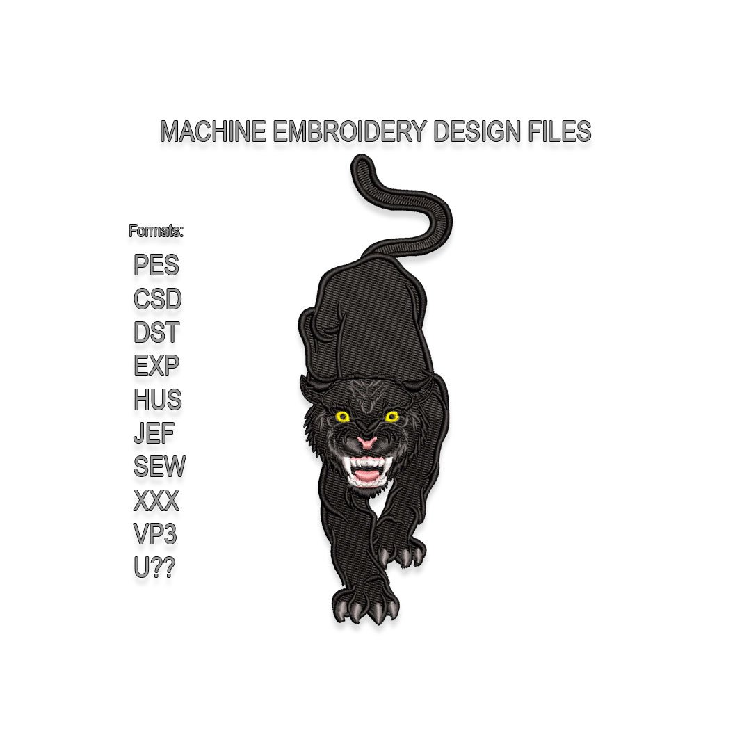 Panther Embroidery design