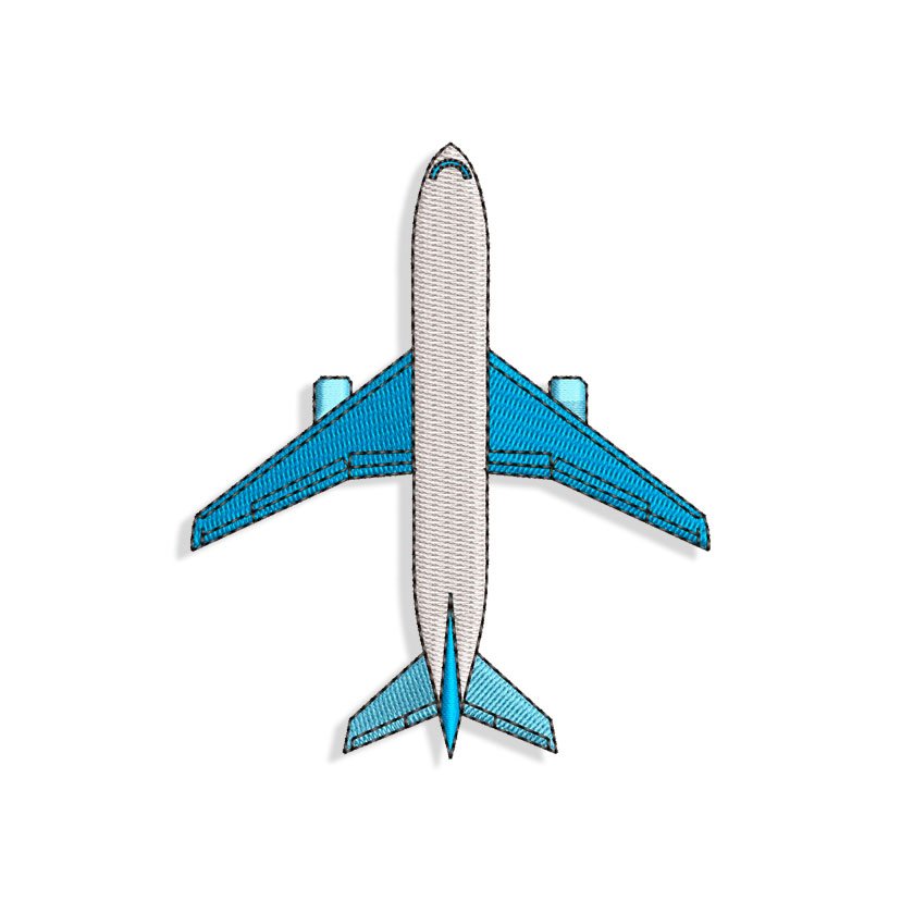 Airplane Embroidery design