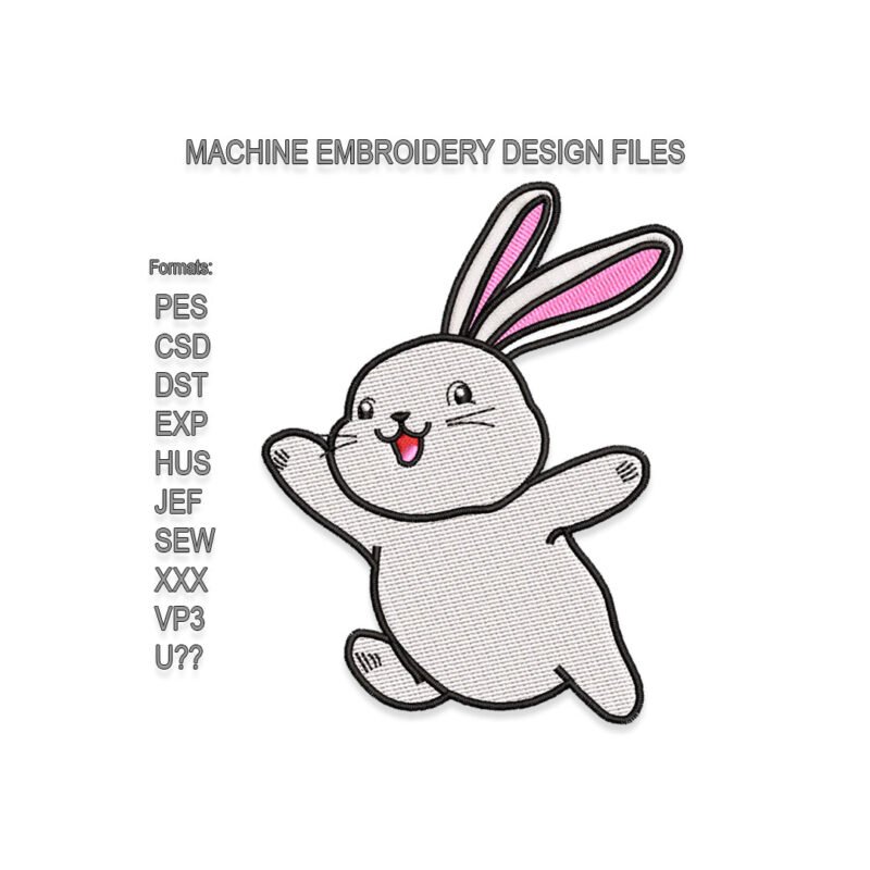 Rabbit Bunny Embroidery design