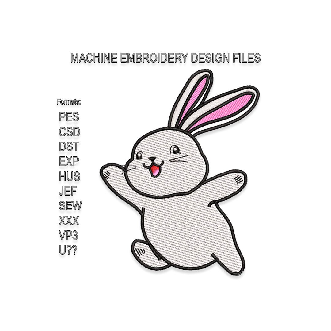 Rabbit Bunny Embroidery design