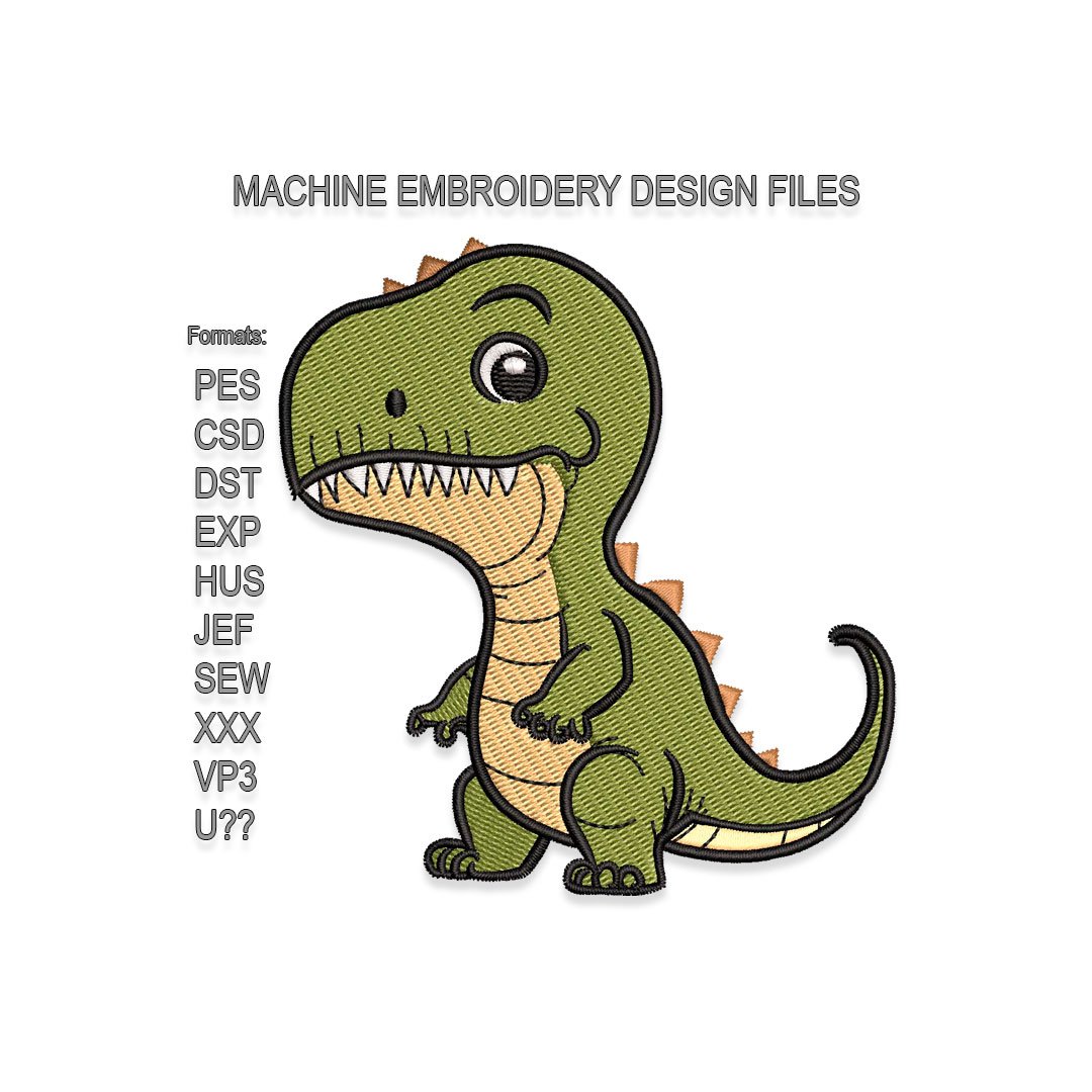 Baby Dinosaur Embroidery design