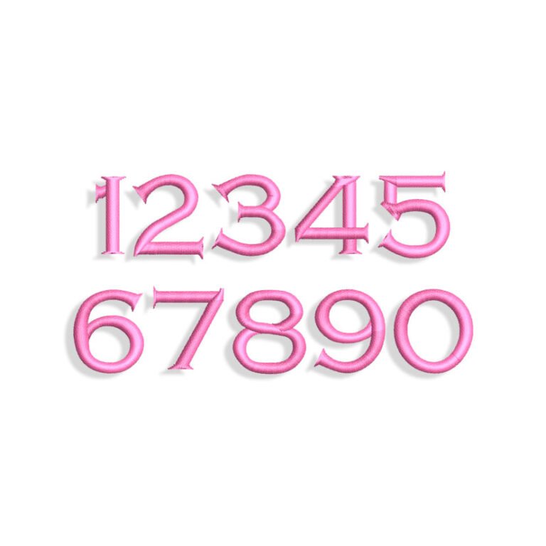 Numbers Embroidery design files for Machine Embroidery