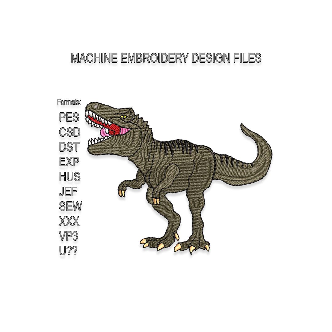 T-Rex Embroidery design