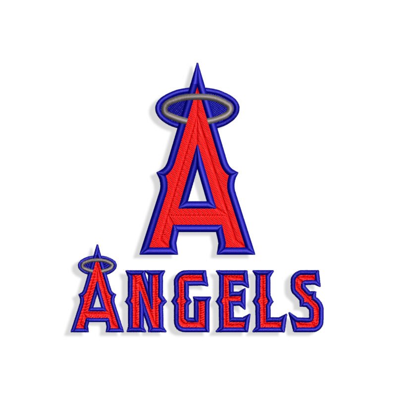 Los Angeles Angels embroidery design