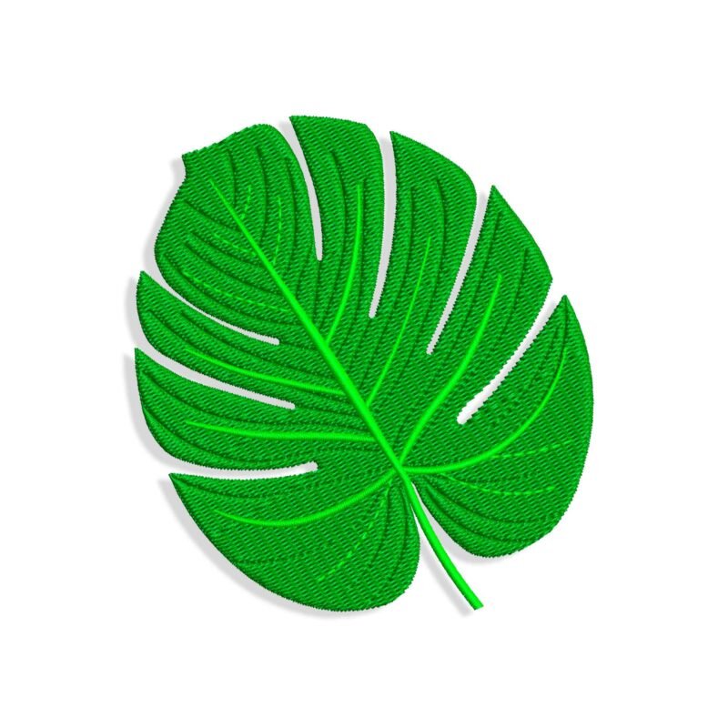 Monstera Embroidery design files