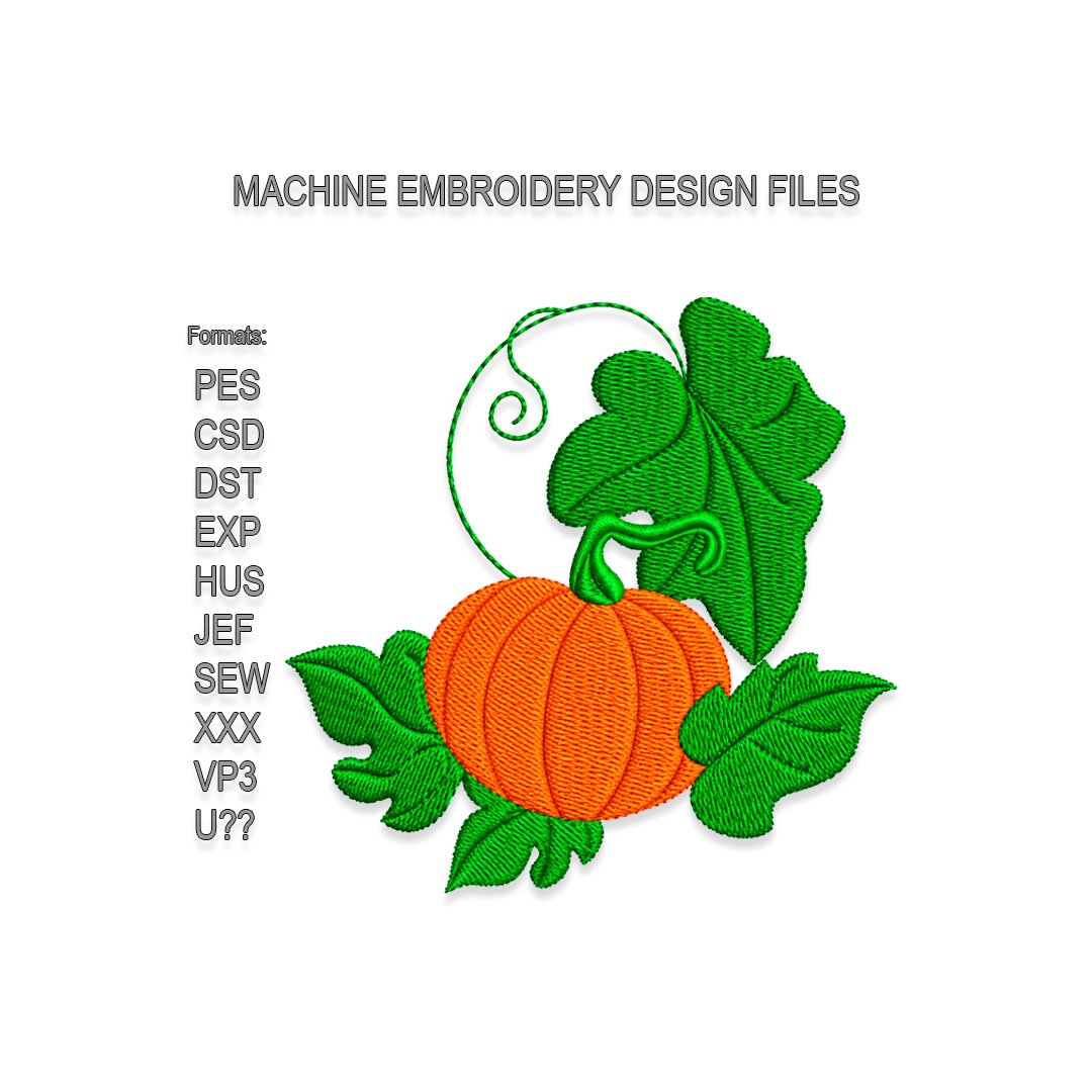 Pumpkin Embroidery design