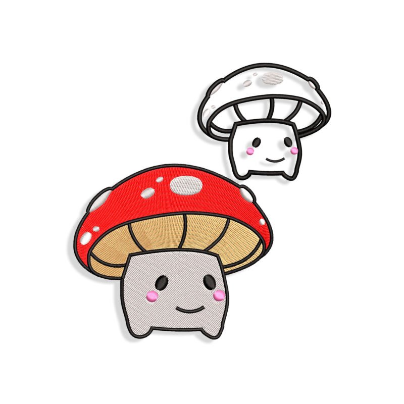 Mushroom boy embroidery design