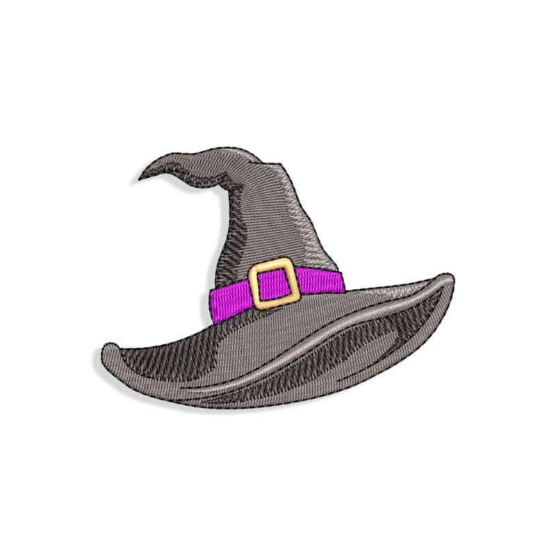 Witch hat embroidery design