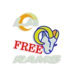 Free New Los Angeles Rams embroidery design