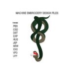 Snake Embroidery design