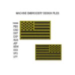 Tactical USA flag embroidery design
