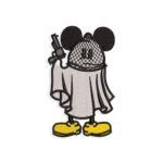 Mickey Mouse ghost embroidery design