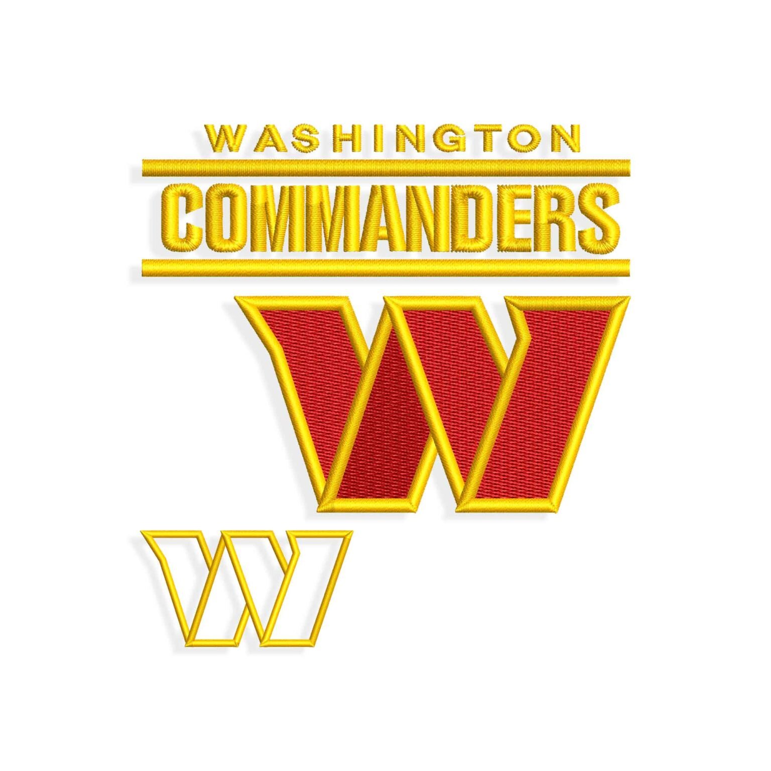 Washington Commanders Embroidery design files