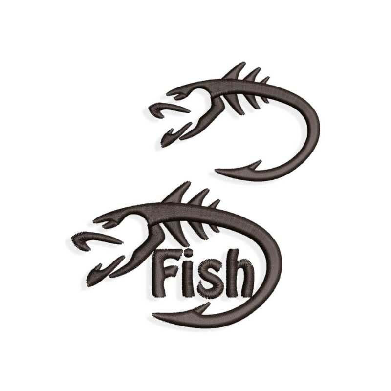 Fishing Embroidery design