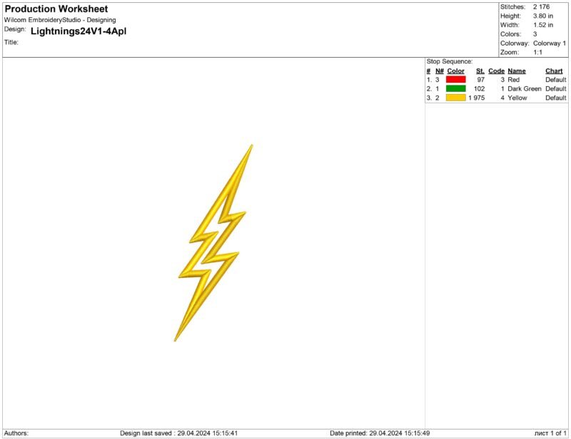 Lightning Applique files