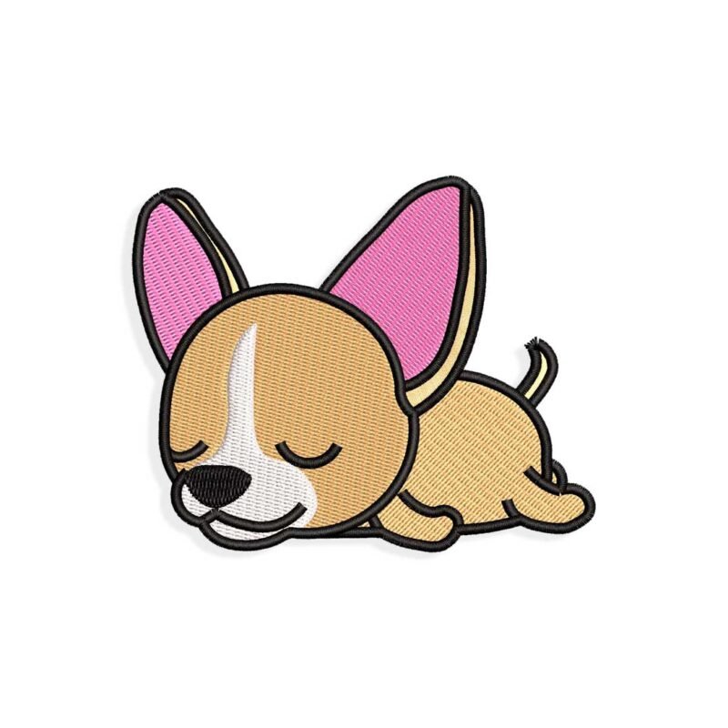 Chihuahua Embroidery design