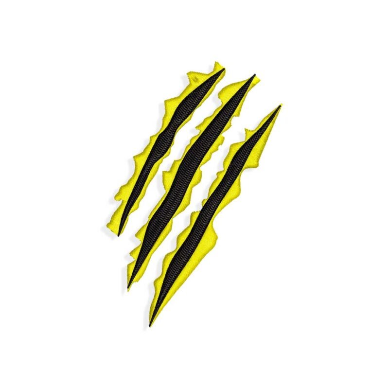 Wolverine claws scratches Embroidery design