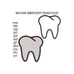 Tooth Embroidery design